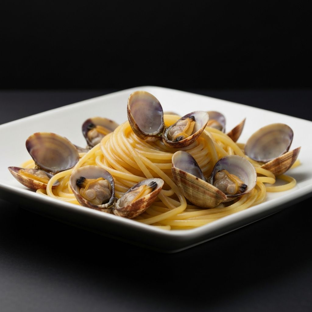 Piatto fumante di spaghetti alle vongole fresche servito al Ristorante del Parco di Treviglio